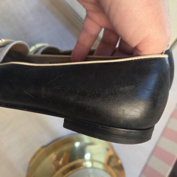 Ferragamo 3 tone flats brass buckle - Picture 13 of 14